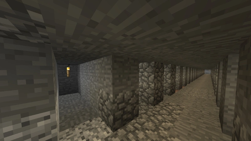 Branch mining tunnels diamond hunting Minecraft