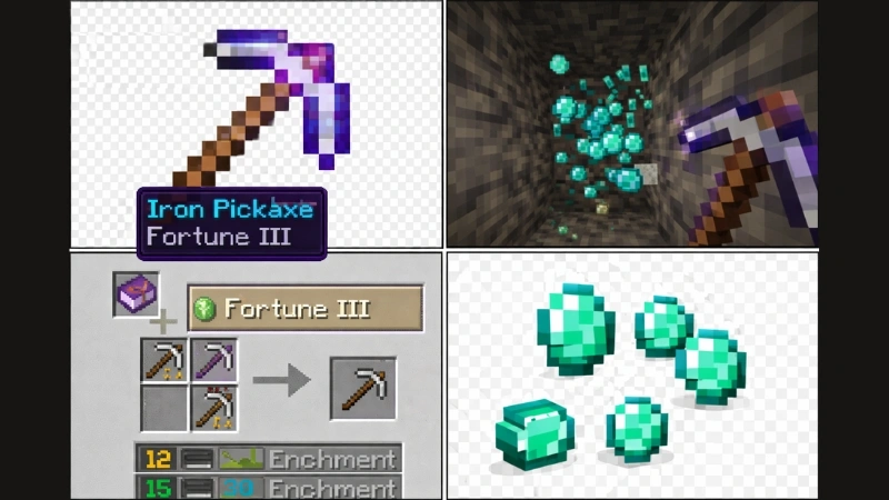 Fortune 3 enchantment for diamond mining