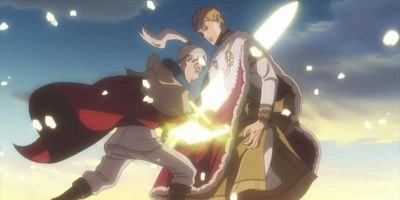 Wizard King Julius Novachrono battling Licht in one of Black Clover's most iconic fights — Arc 7