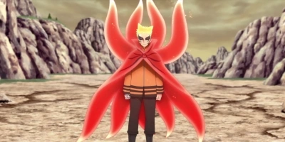 Naruto Uzumaki with Kurama in Baryon Mode — Nine-Tails final form before death in Boruto