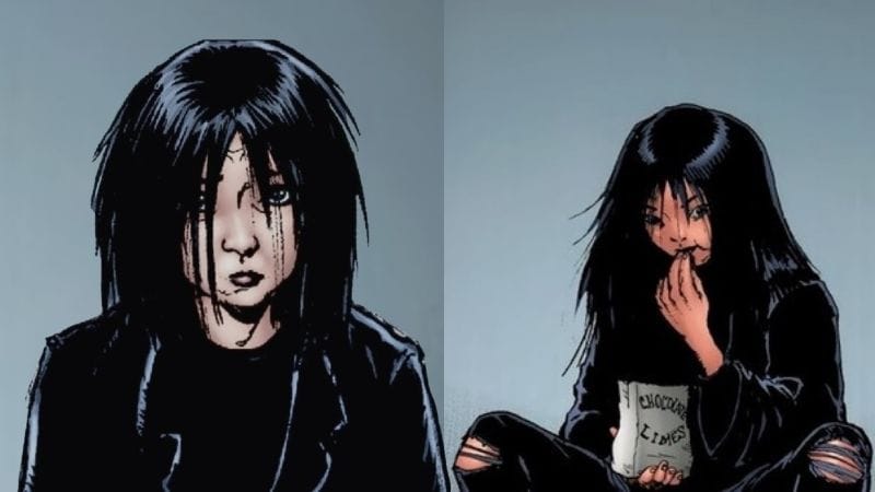 Kimiko, The Female, tearing through enemies with enhanced strength and regenerative ability