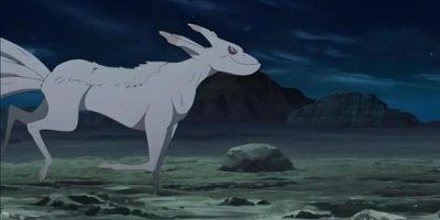Kokuo the Five-Tails horse-dolphin tailed beast with Steam Release in Naruto