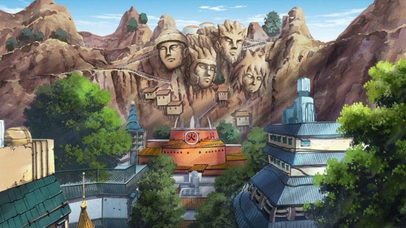Konohagakure Hidden Leaf Village in the Land of Fire — home of Naruto Uzumaki and the Hokage