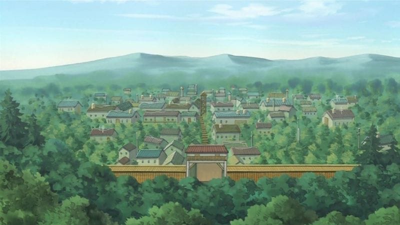 Tsuchigumo Village — anime-only village targeted by multiple parties because it holds a powerful forbidden jutsu