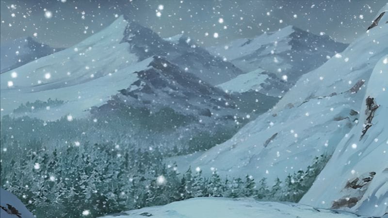 Yukigakure Hidden Snow Village — movie-only location from Naruto the Movie Ninja Clash in the Land of Snow