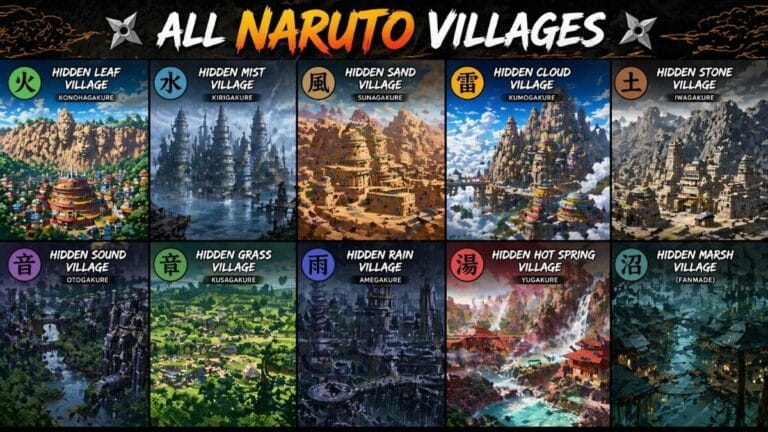 All Villages in Naruto – Full List of Hidden Villages, Characters & Events