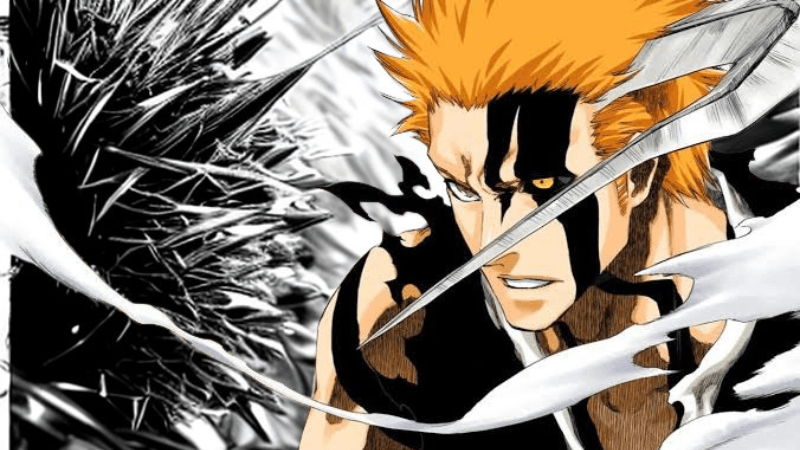 Ichigo Kurosaki in his True Bankai form from the anime Bleach