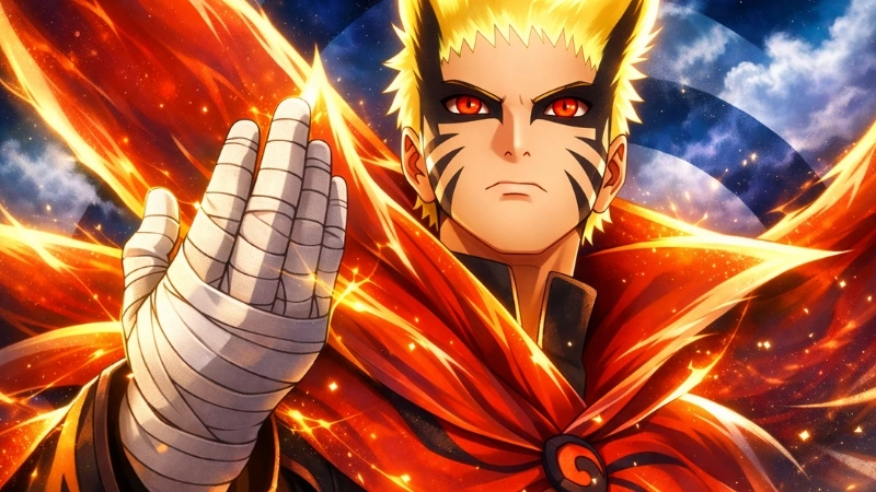 Naruto Uzumaki in Six Paths Sage Mode from the anime Naruto Shippuden