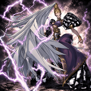 Noerde Hew Amozo with her electrified hair during the Border ambush in Gachiakuta