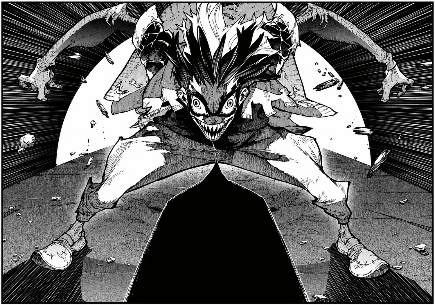 Fu Orostor in his Raiders uniform during his supporting antagonist arc in Gachiakuta