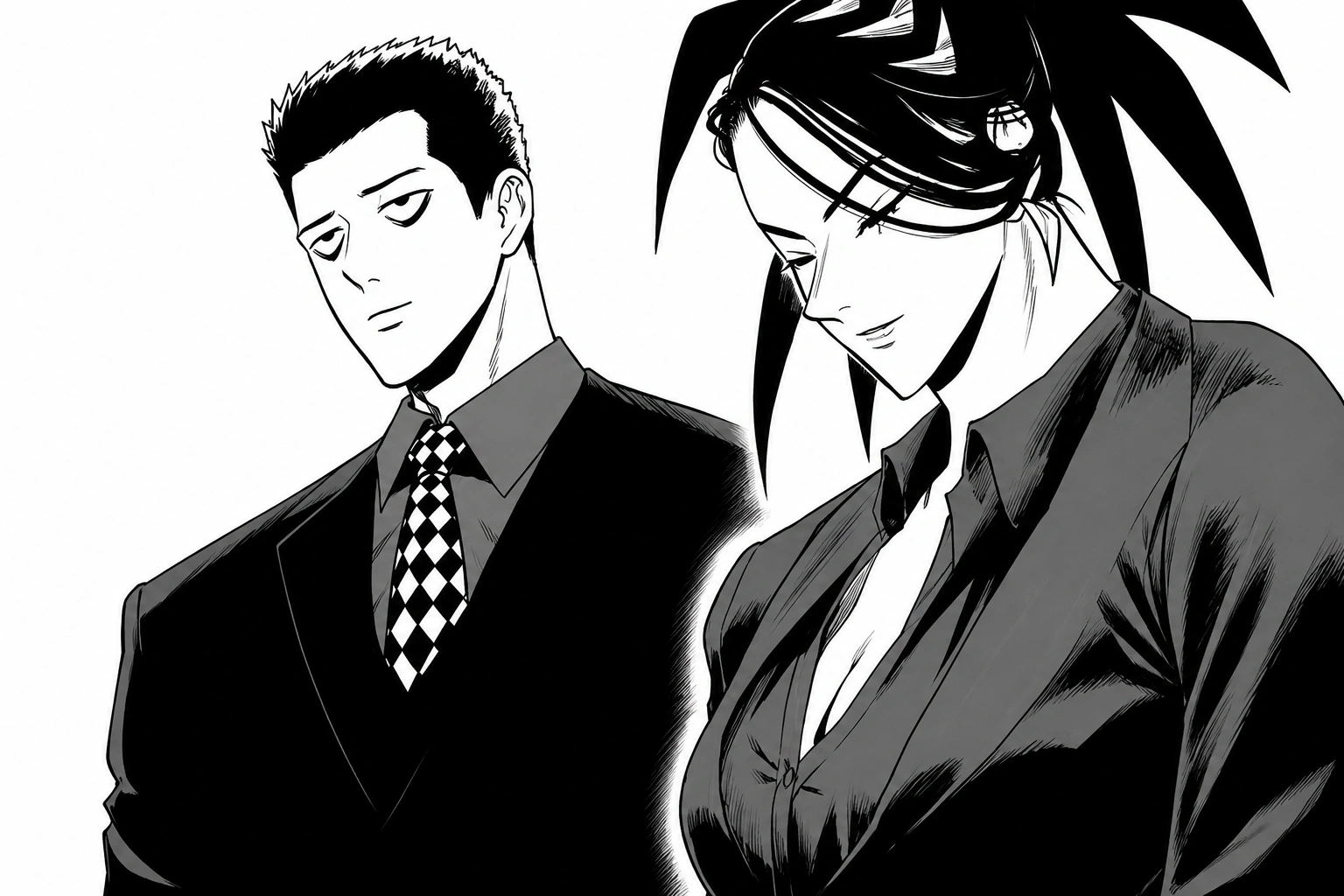 Erimin and Destro, Neo Tower security agents in One Punch Man
