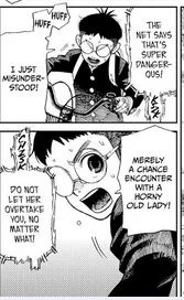 Ken Okarun Takakura scared of turbo granny