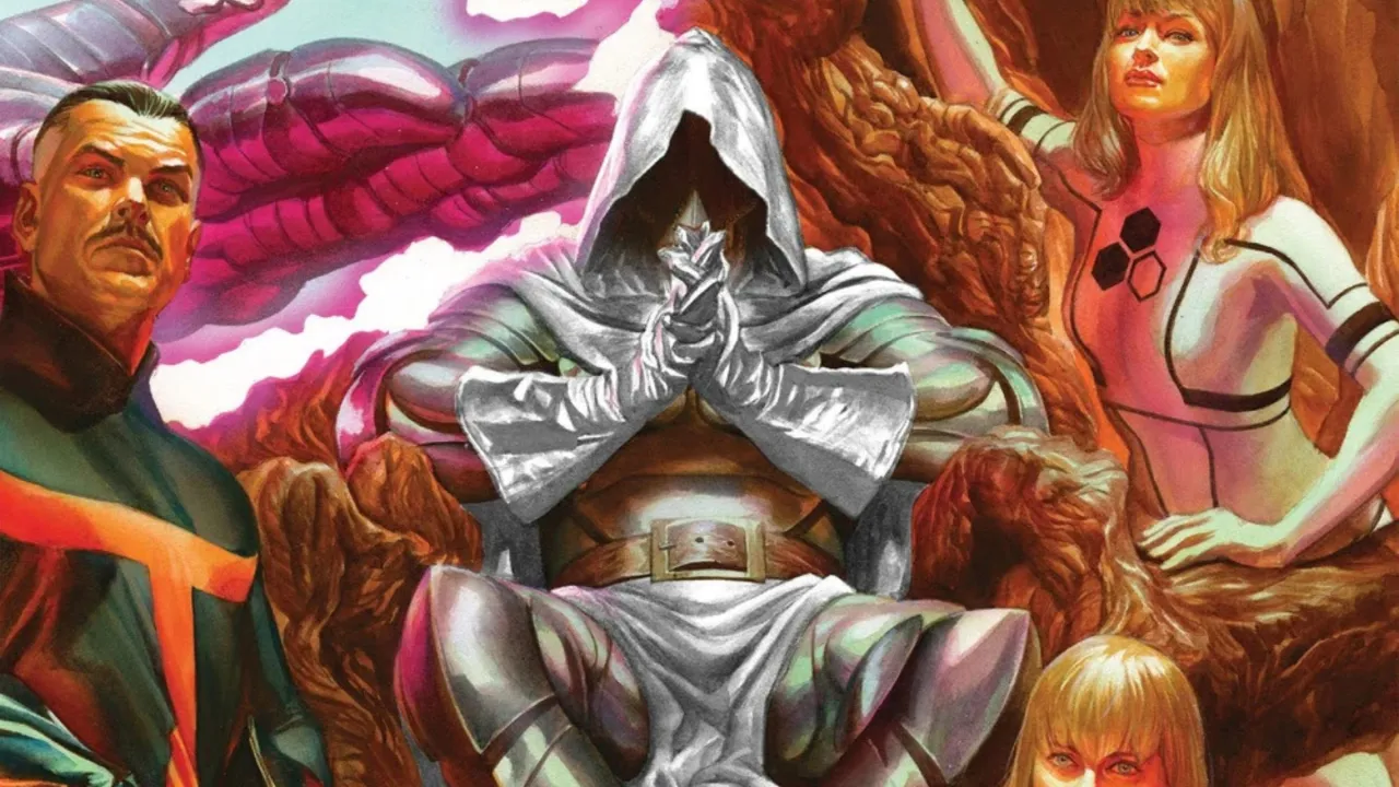 God Emperor Doom on Battleworld, having stolen the power of the Beyonders during Secret Wars 2015